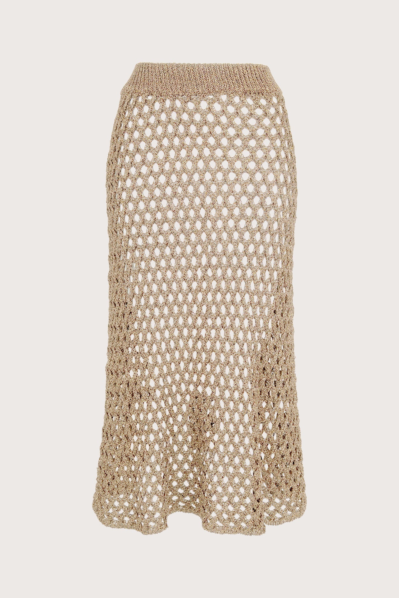 Falda Larga Calada Do Reis Beige