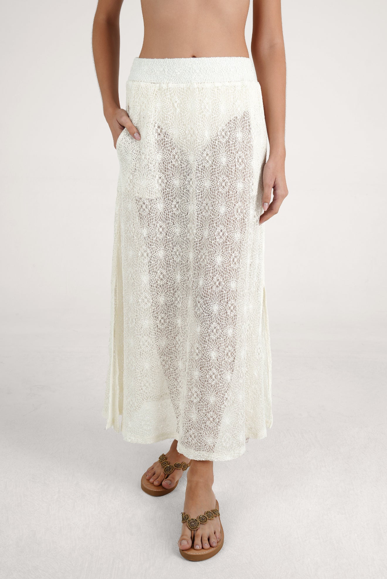 Falda Larga Vriesa Off White
