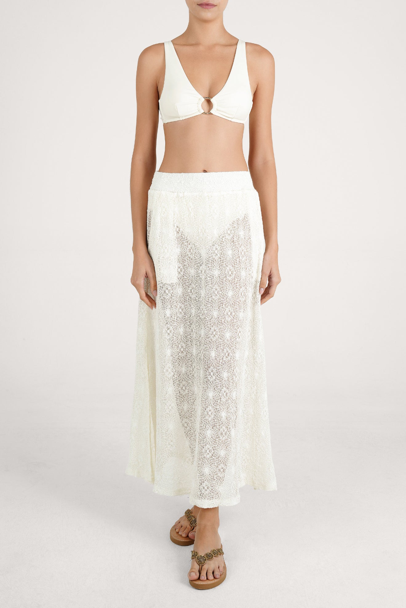 Falda Larga Vriesa Off White