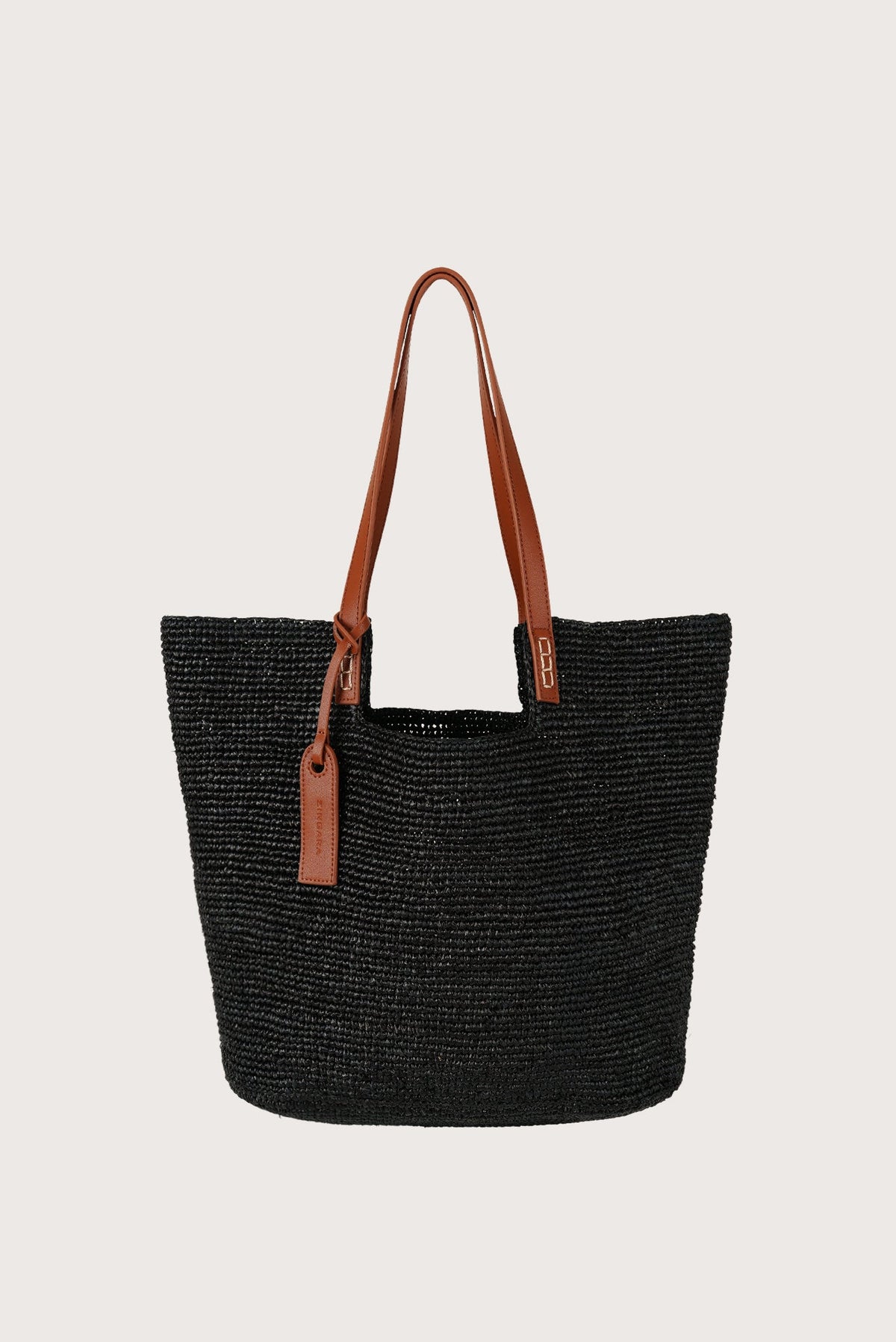 Bolsa Tote Rafia Negro
