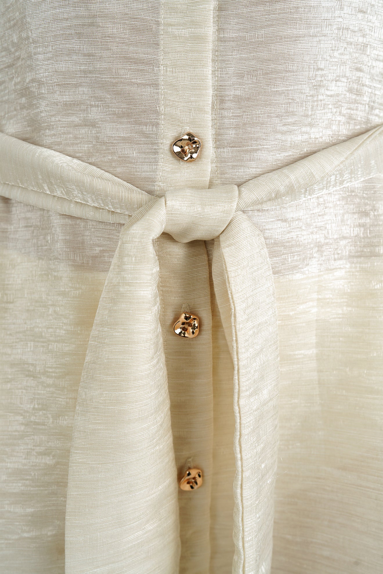 Camisa Larga Ilhabella Shine Crema