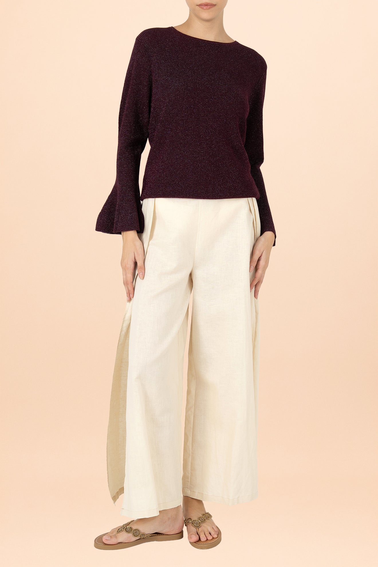 Suéter Perla Perkins Púrpura