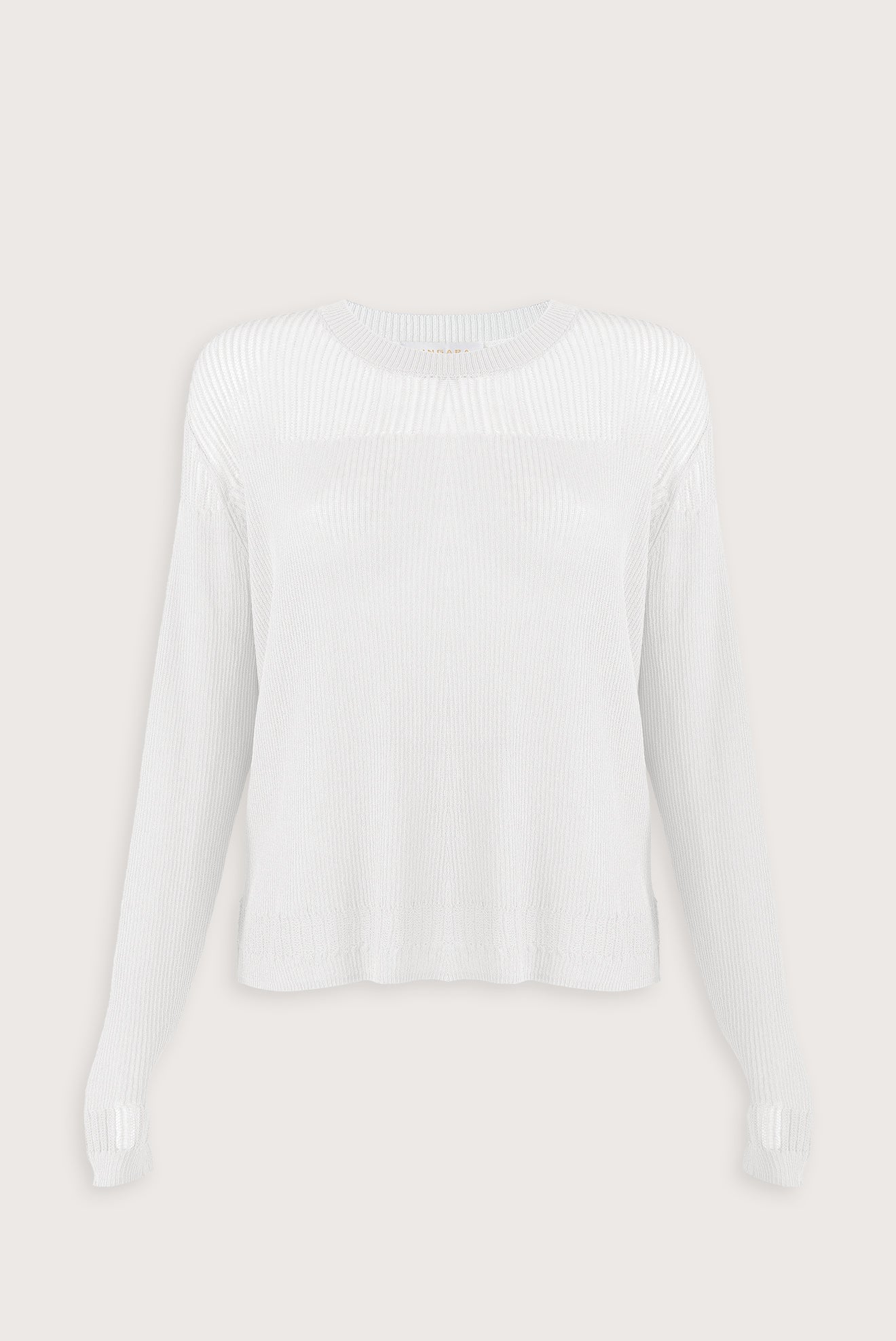 Blusa Lorena Mangas Detalle Blanco