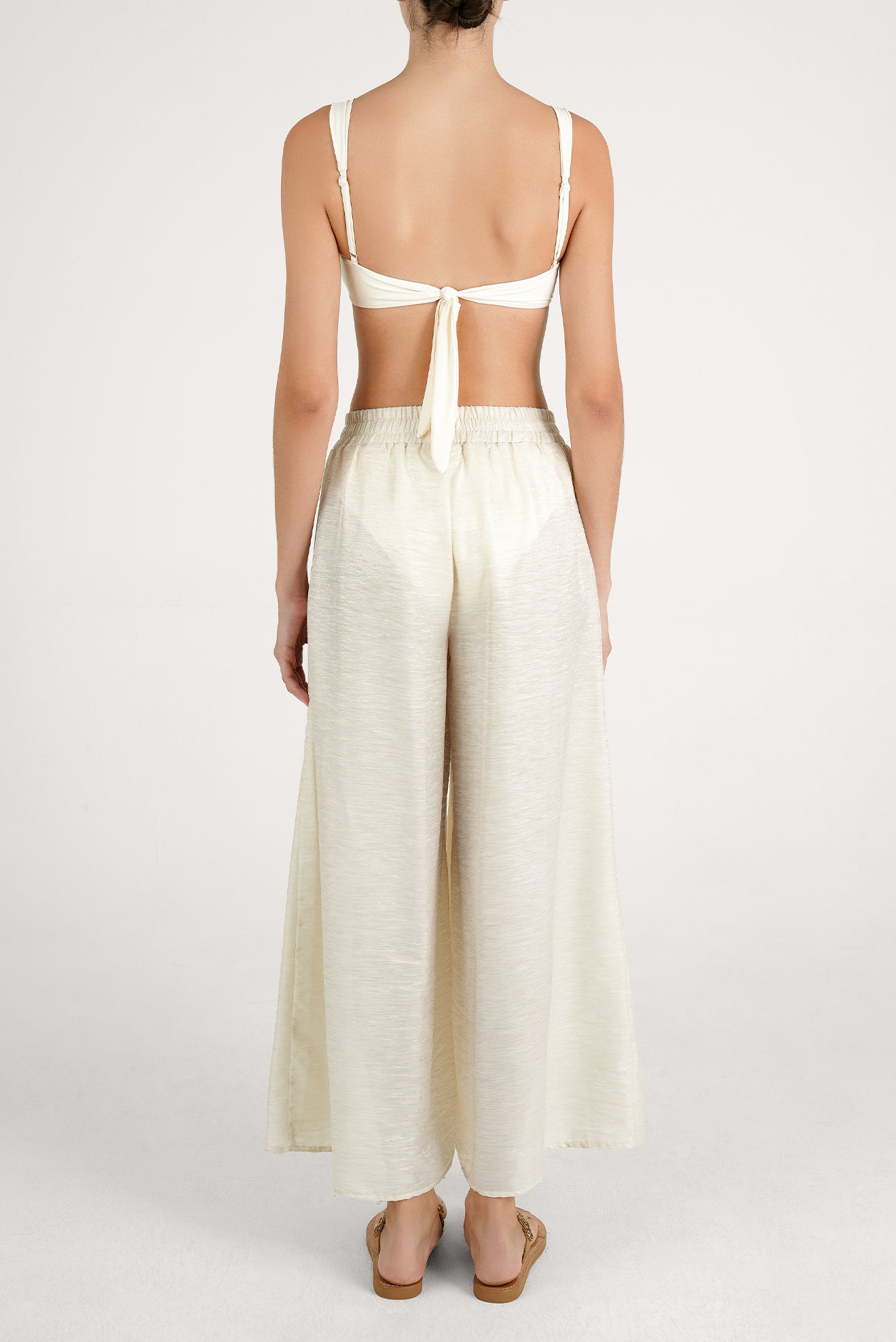 Pantalón Ilhabella Shine Crema