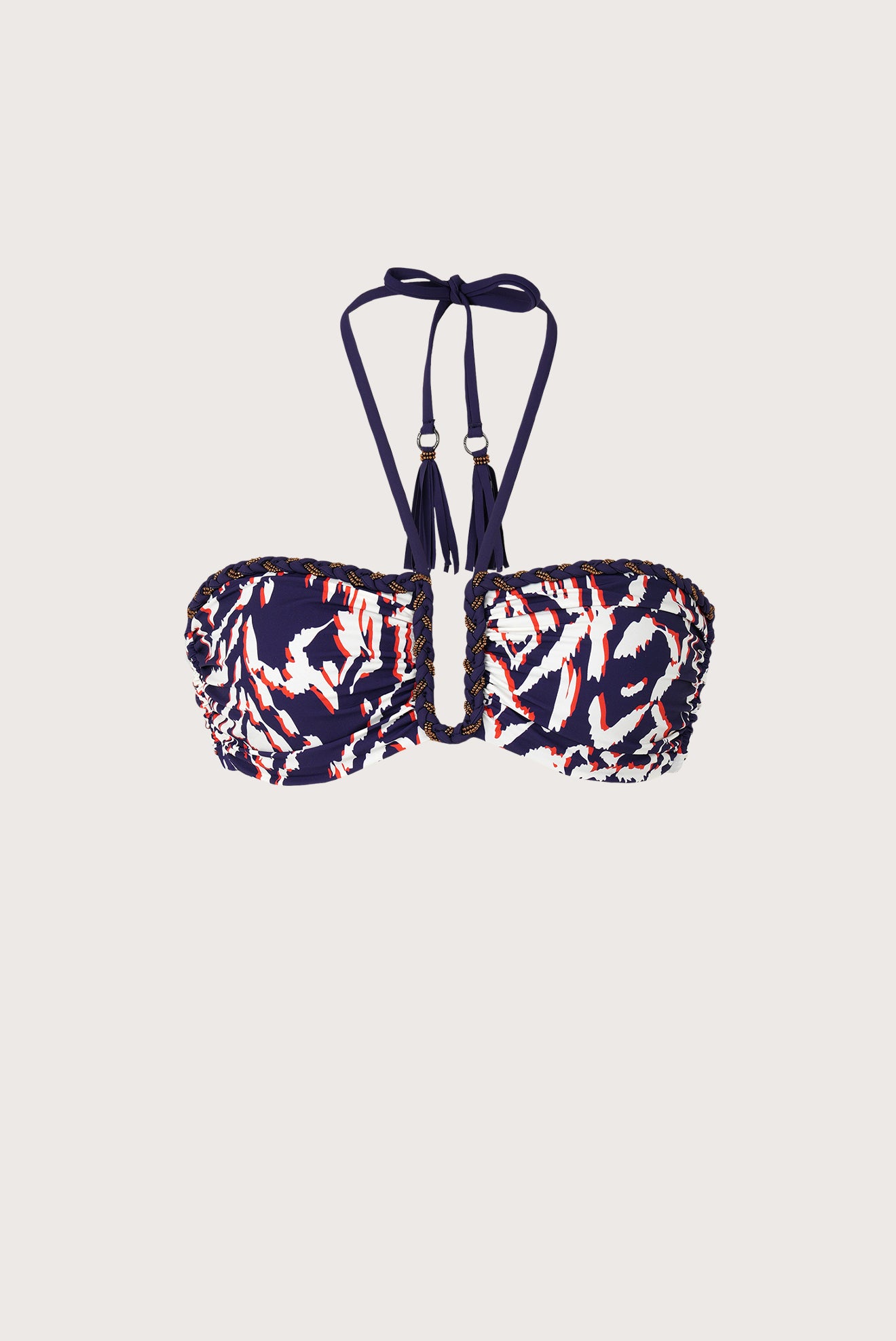 Top Bandeau U Bordado Lazuli