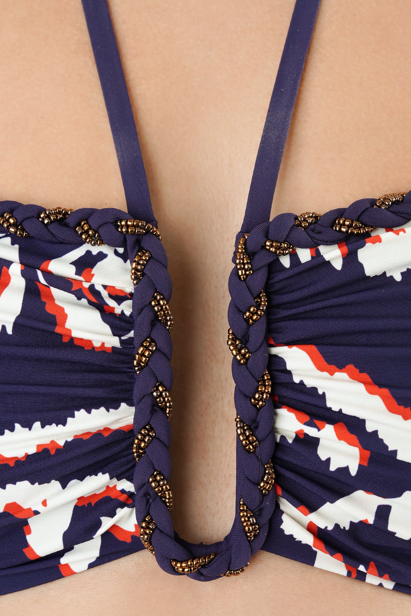 Top Bandeau U Bordado Lazuli