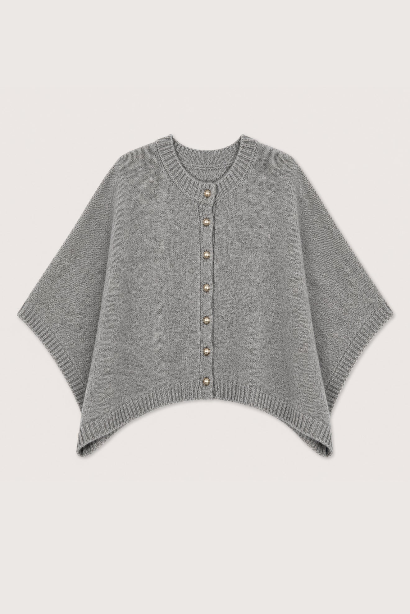 VERBENA GRAY PONCHO