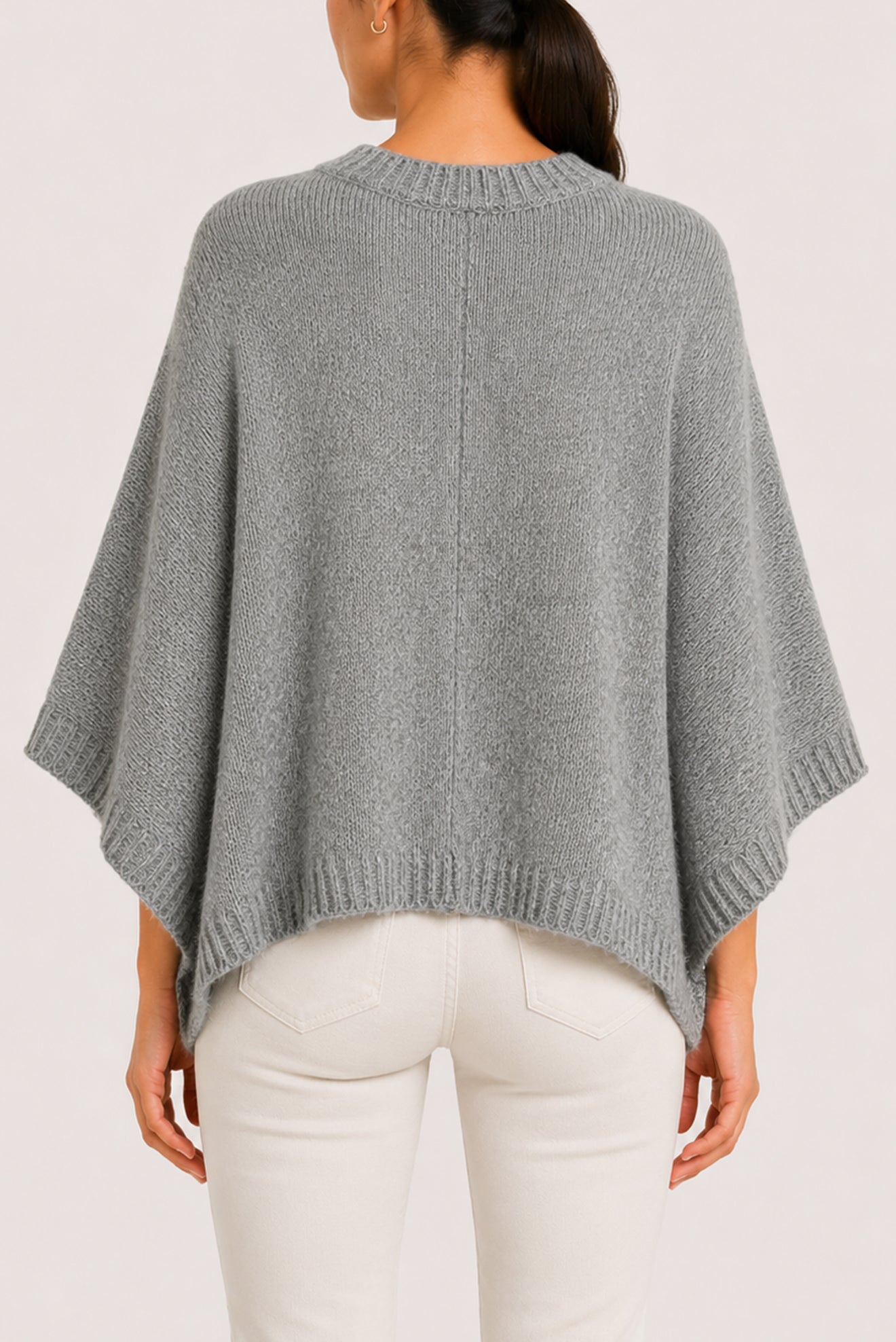 VERBENA GRAY PONCHO