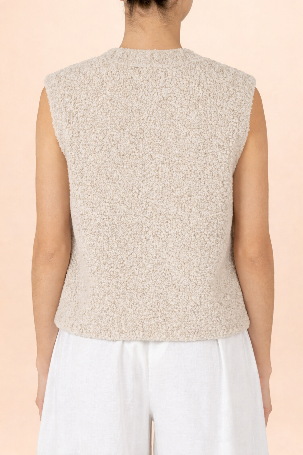CHALECO BEIGE FASCIATA