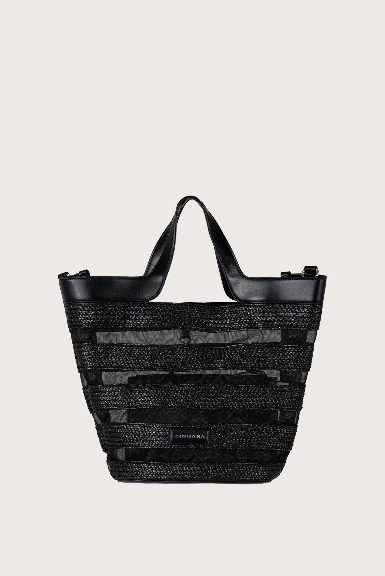 Black Basket Bag