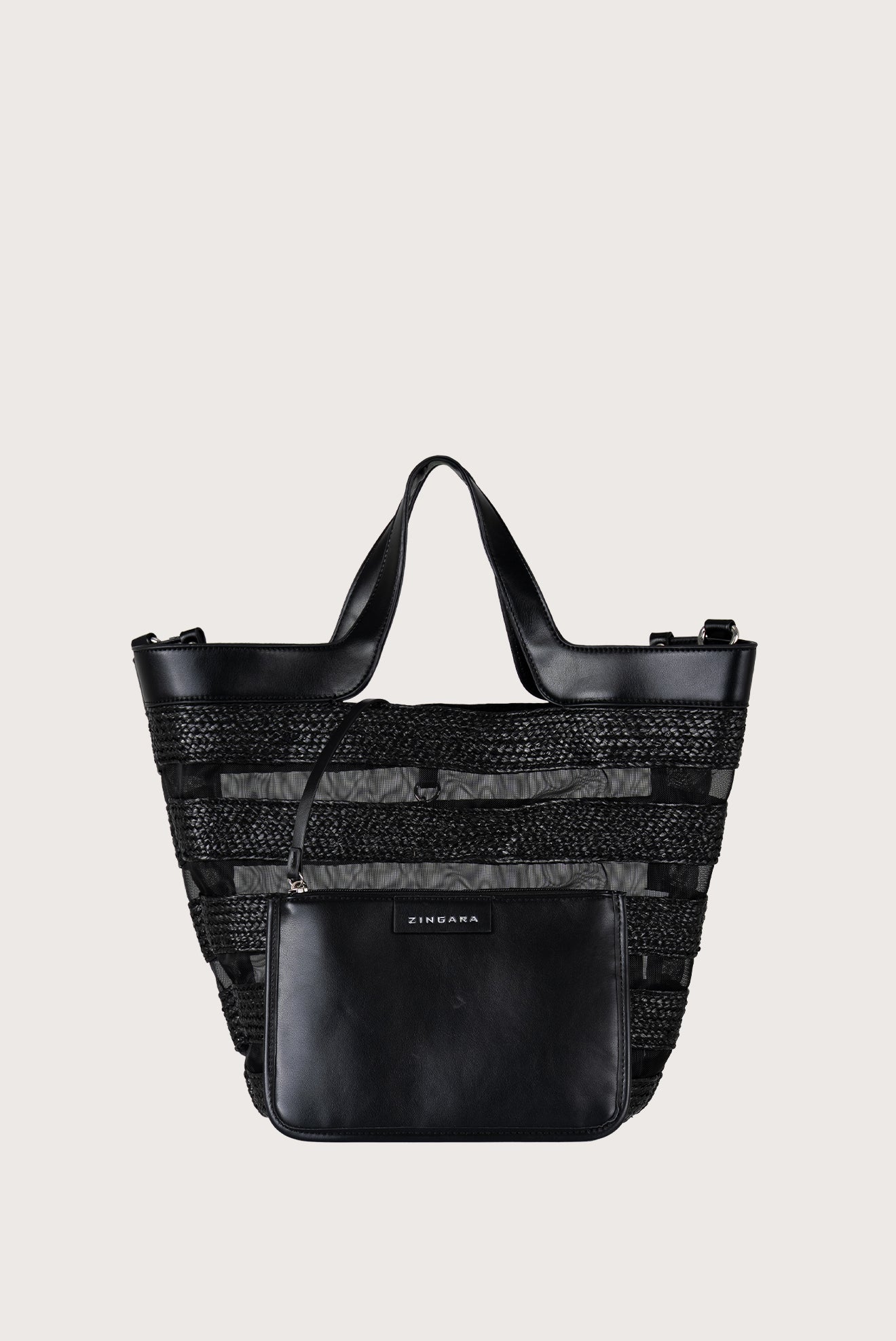 Black Basket Bag