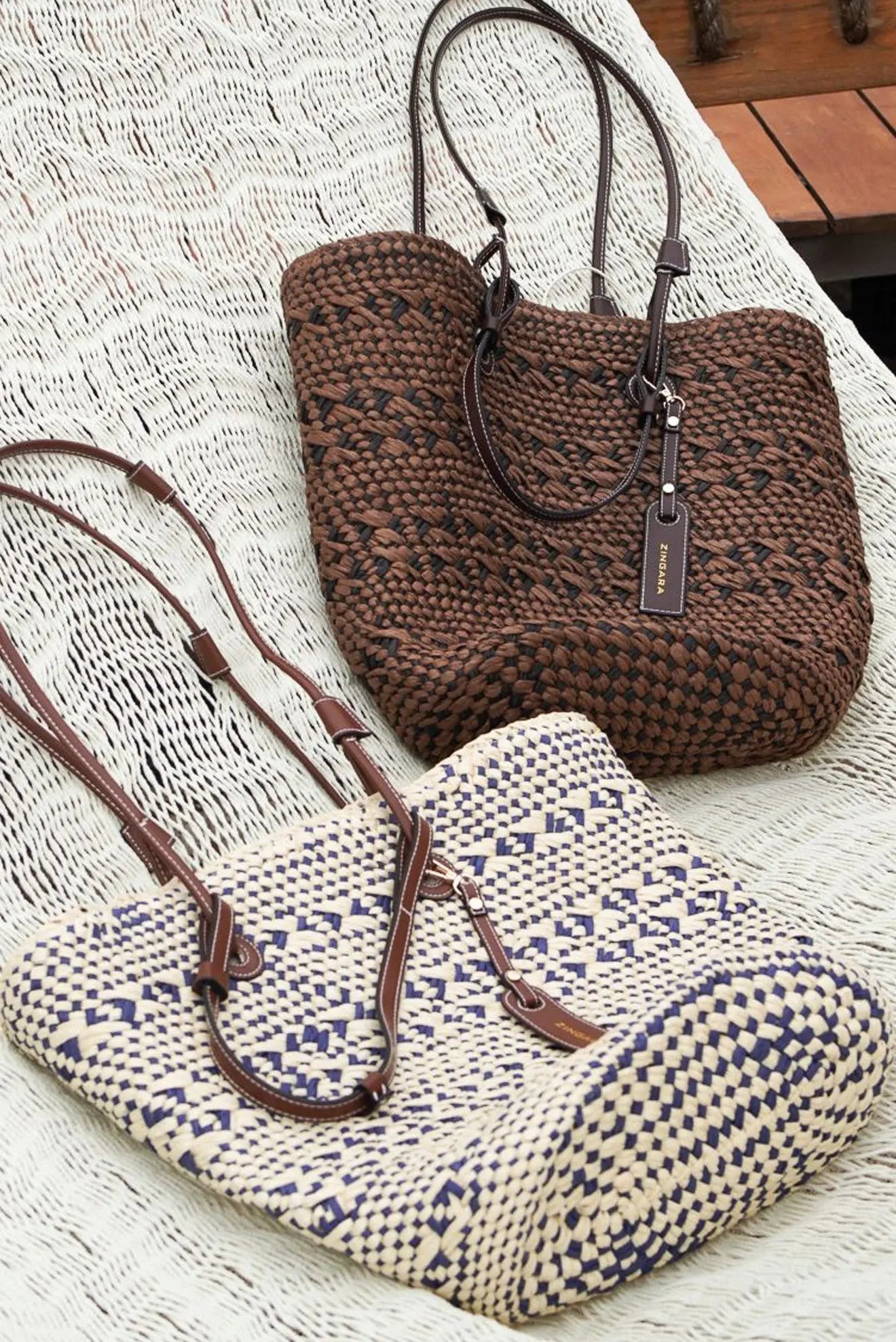 BROWN BORDER BAG