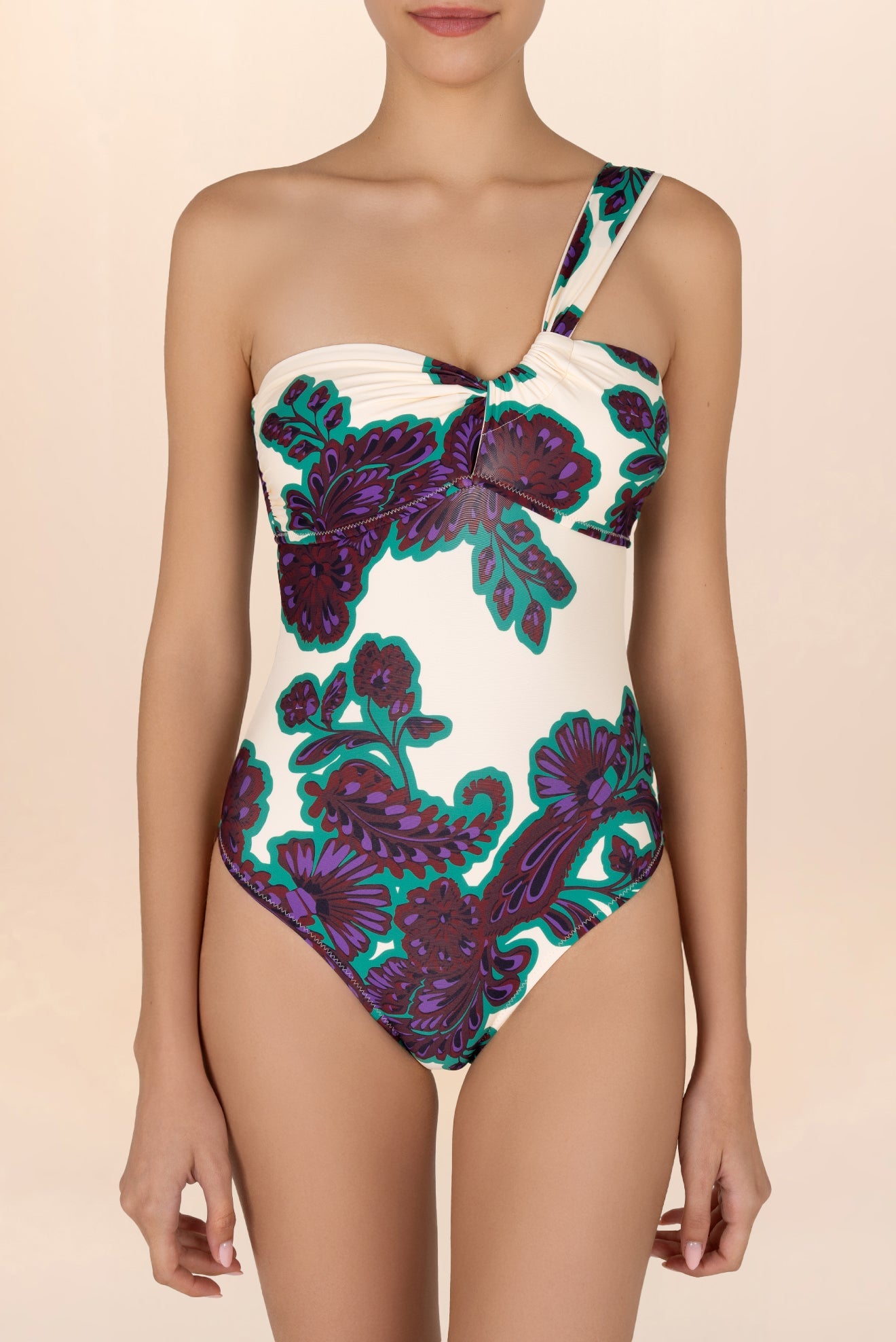 Lucera One Shoulder Bandeau One Piece