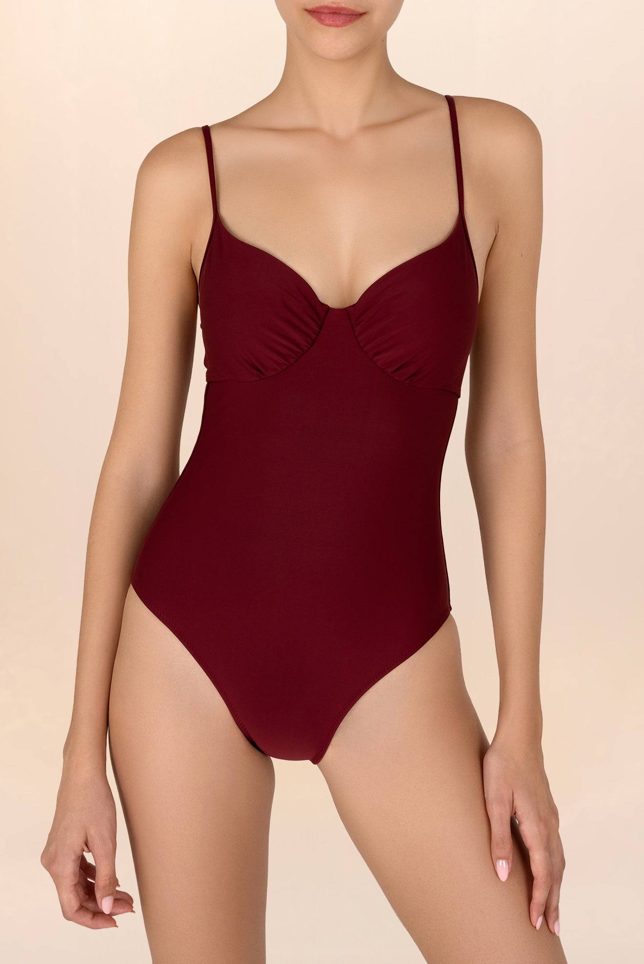 Lyon Corset Wine One Piece