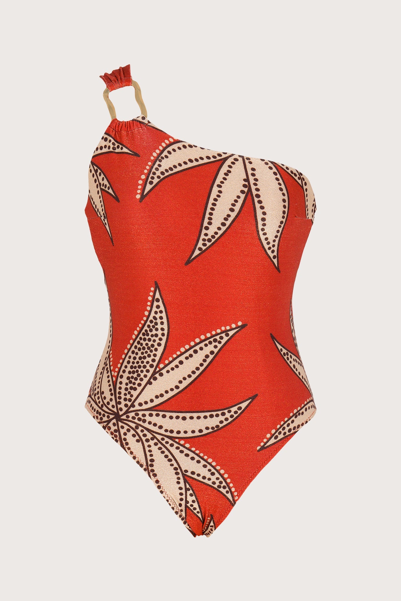 Nimes  Asymmetrical One Piece with Buckle