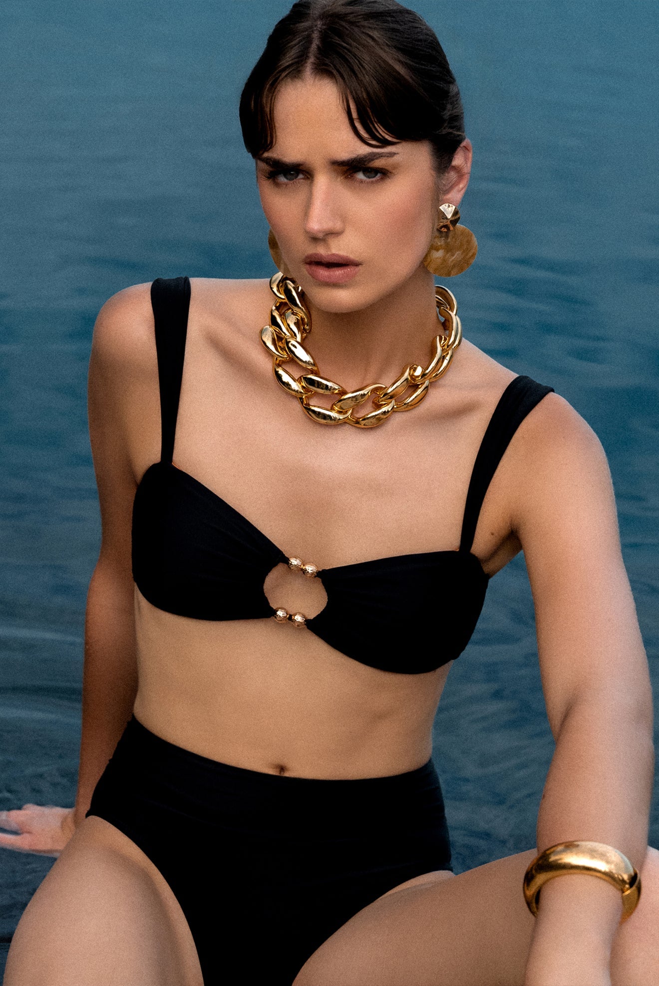 Calzón Alto Faja Ilhabela Negro