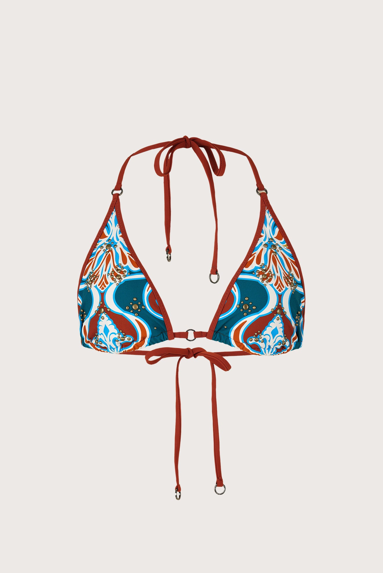 Amira Applique Triangle Bikini Top