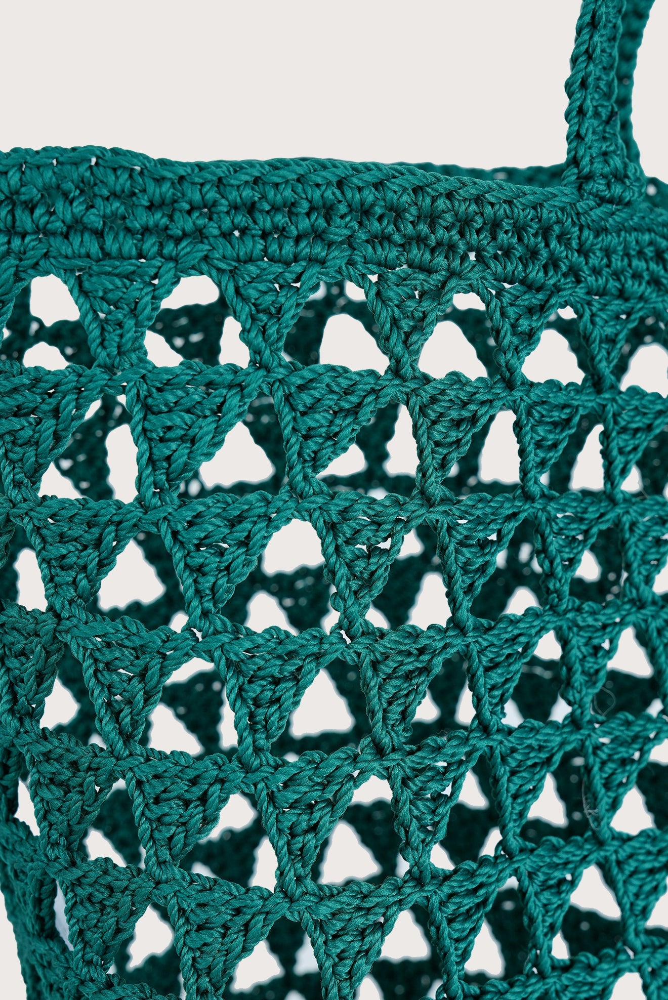 Bolsa Crochet Triangulos Verde
