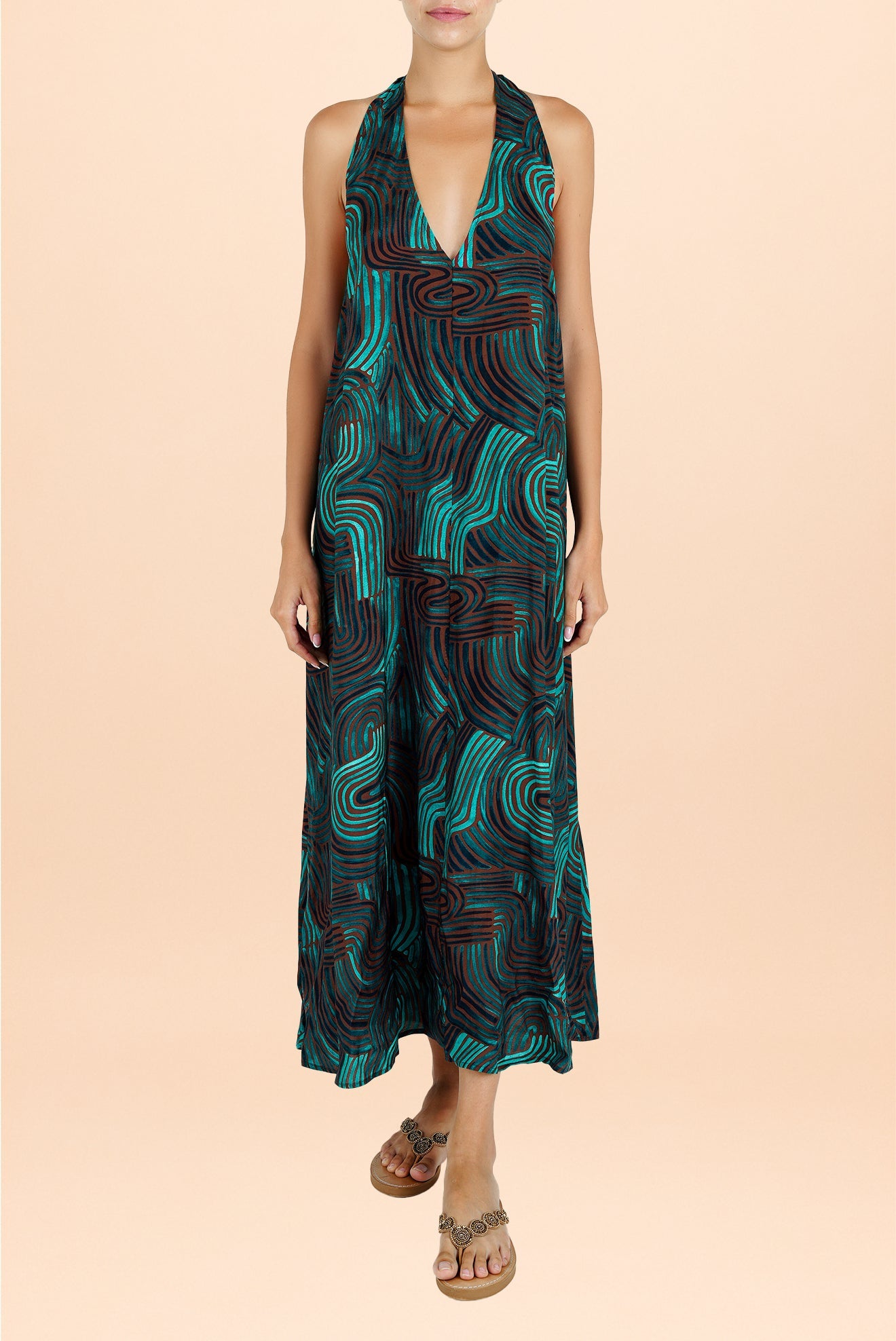 Vestido Largo Cacao
