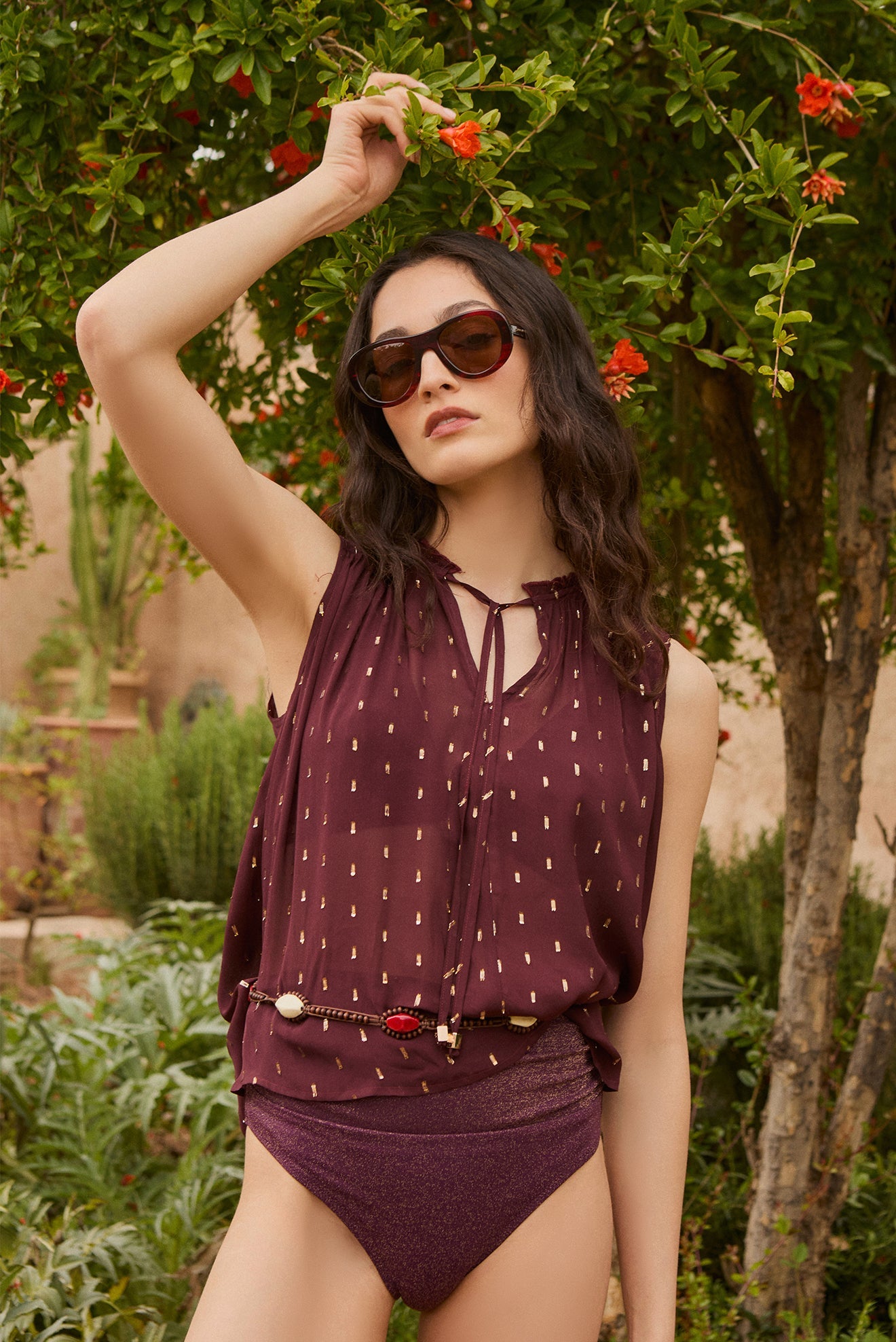 Blusa Top Sabia Morado