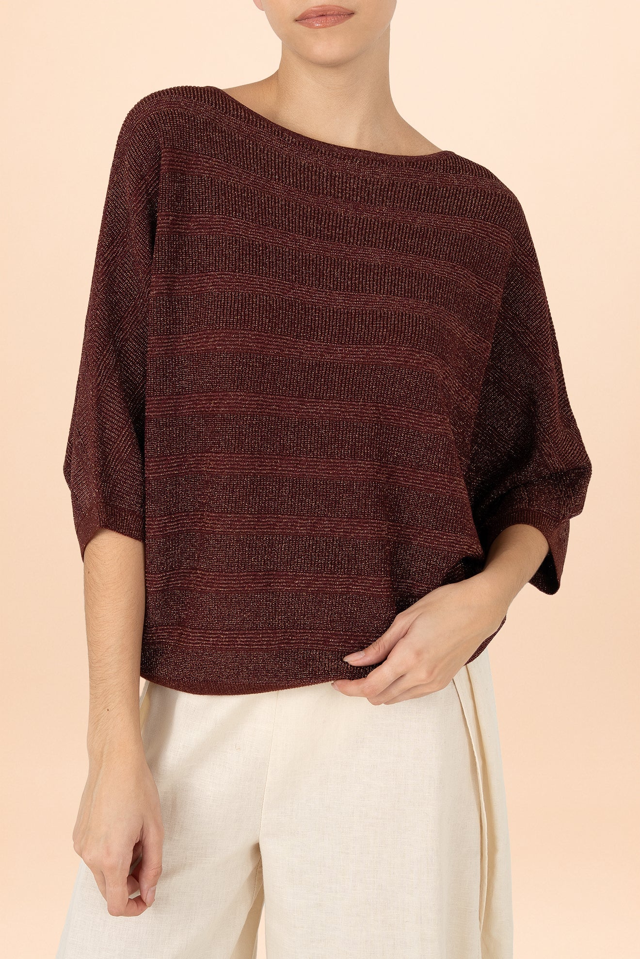 Suéter Perla Lurex Stripe