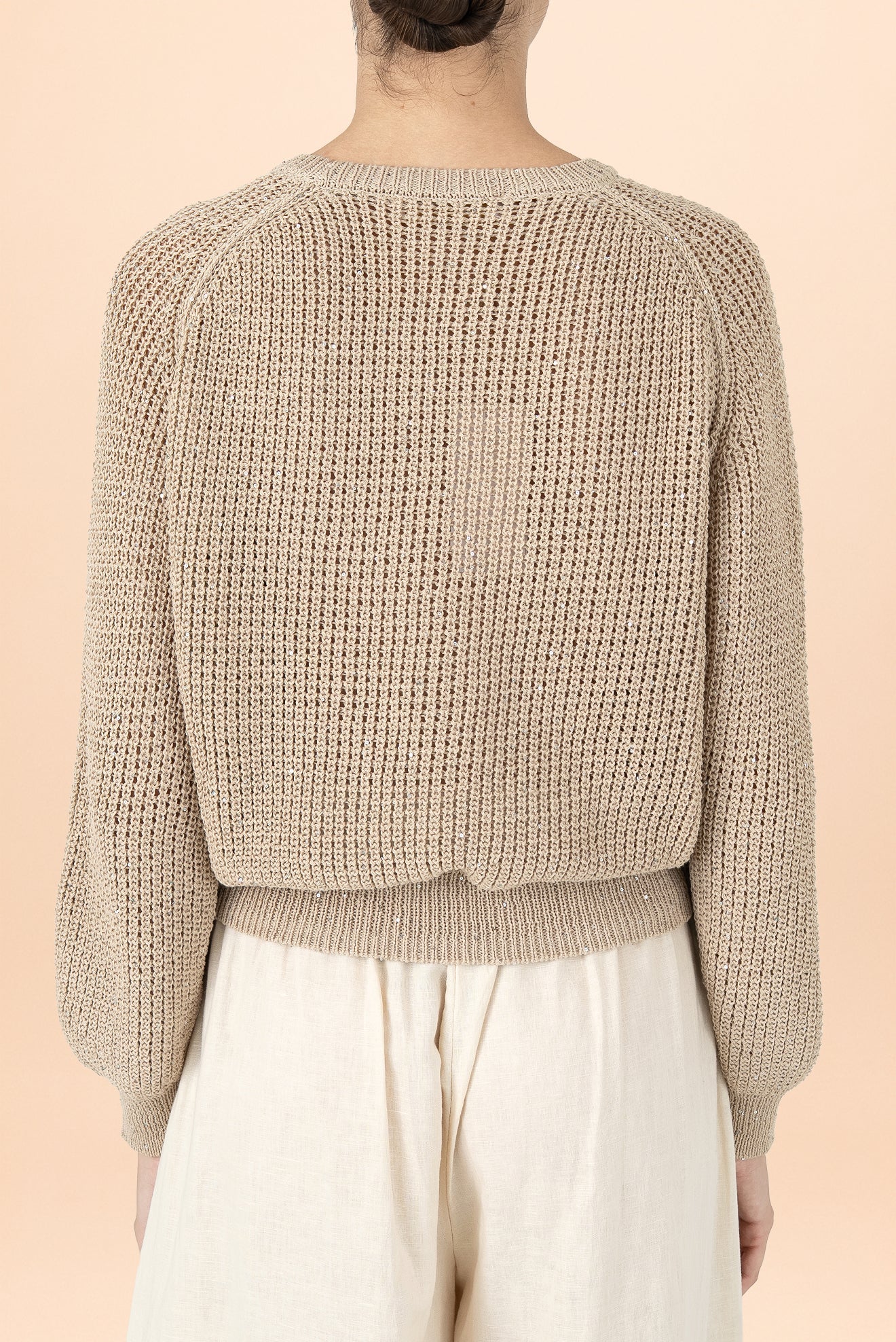 Blusa Lorena Manga Larga Taupe