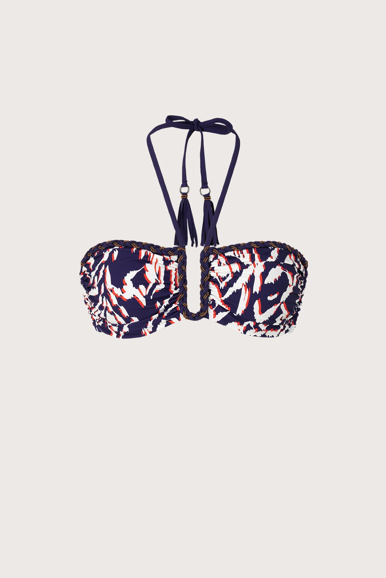 Top Bandeau U Bordado Lazuli