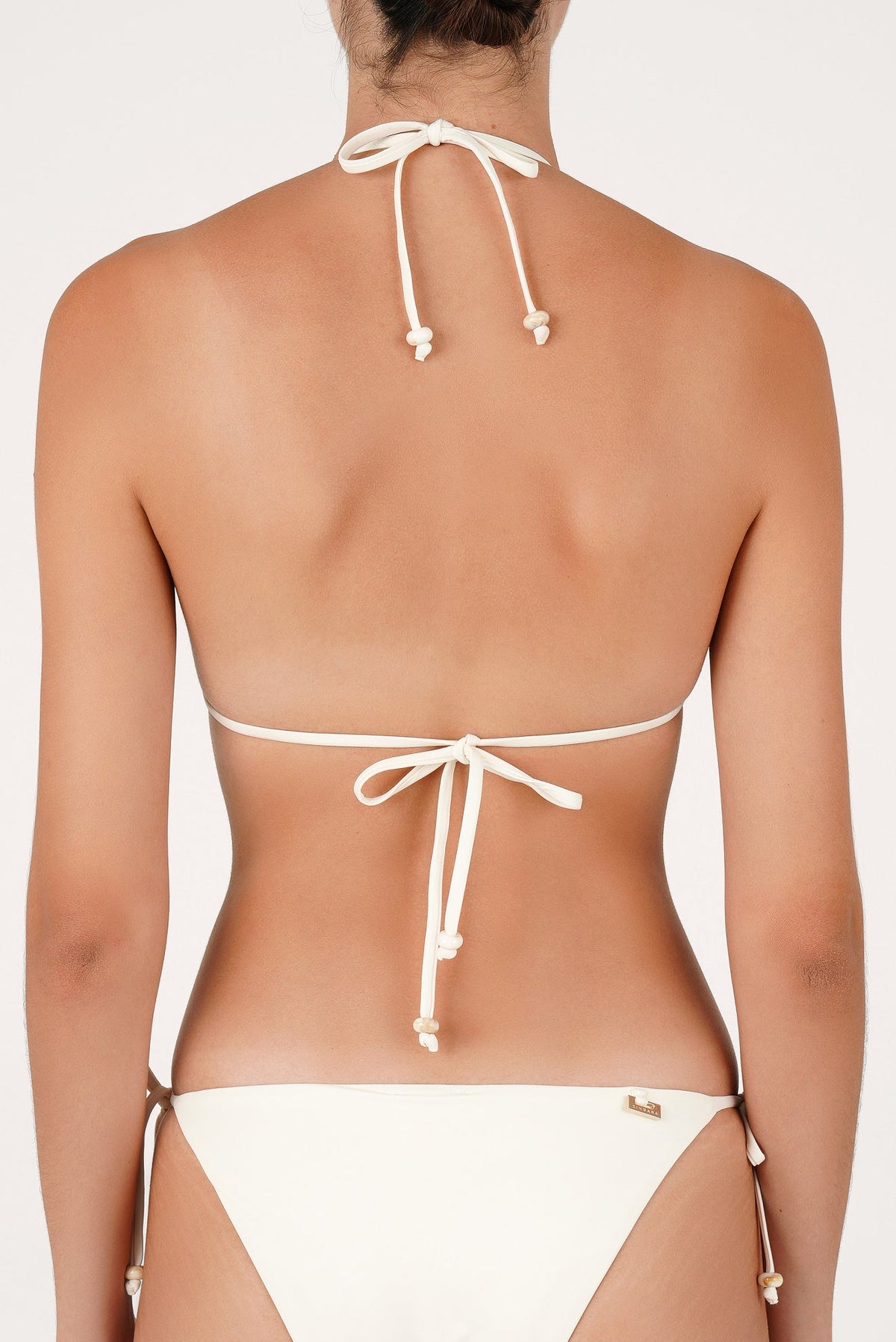 Top Triangular Con Cuentas Madinah Cream — foto 3