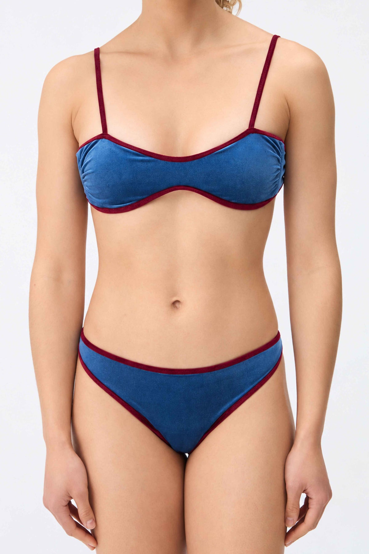 TOP VELVET NAVY