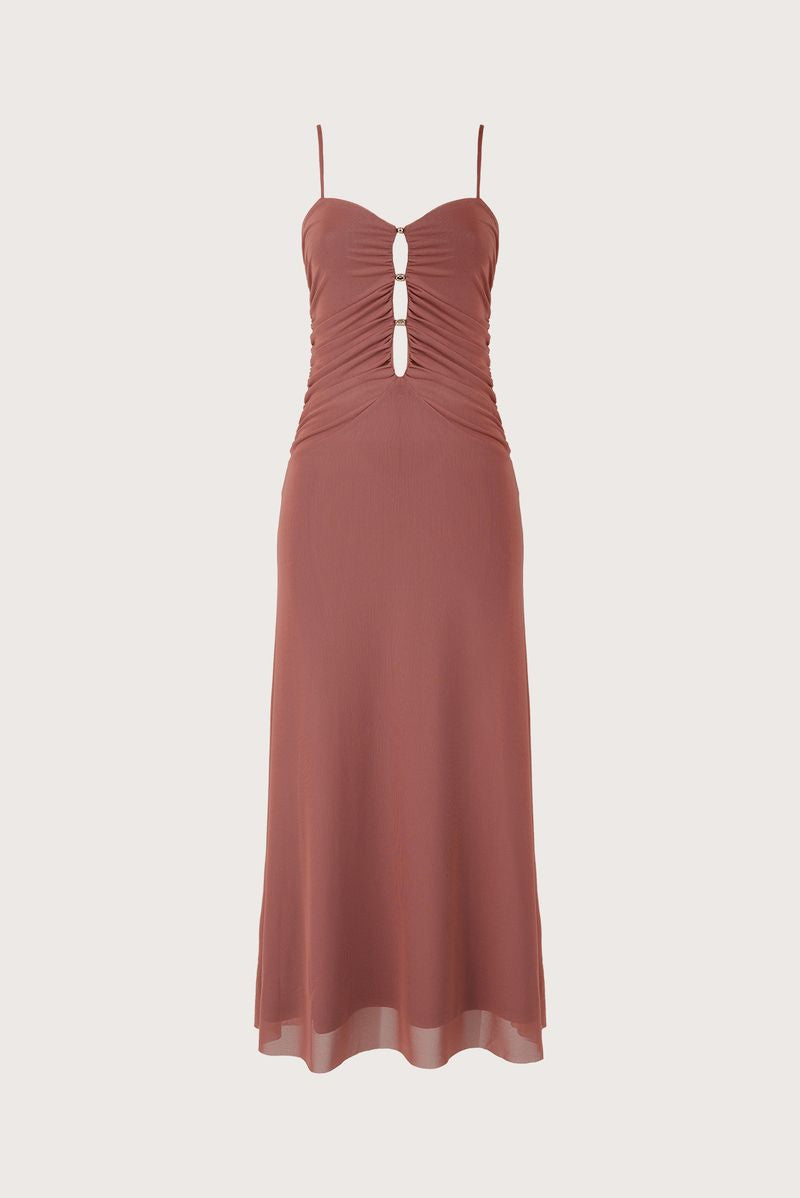 Vestido largo mesh Azura Sienna