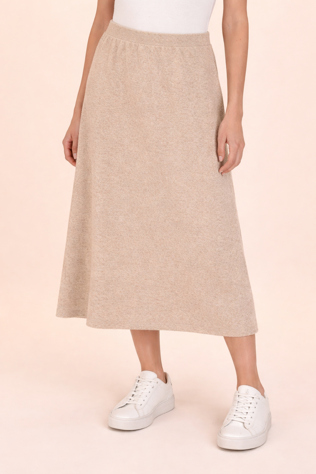 AMANCAY BEIGE LONG SKIRT