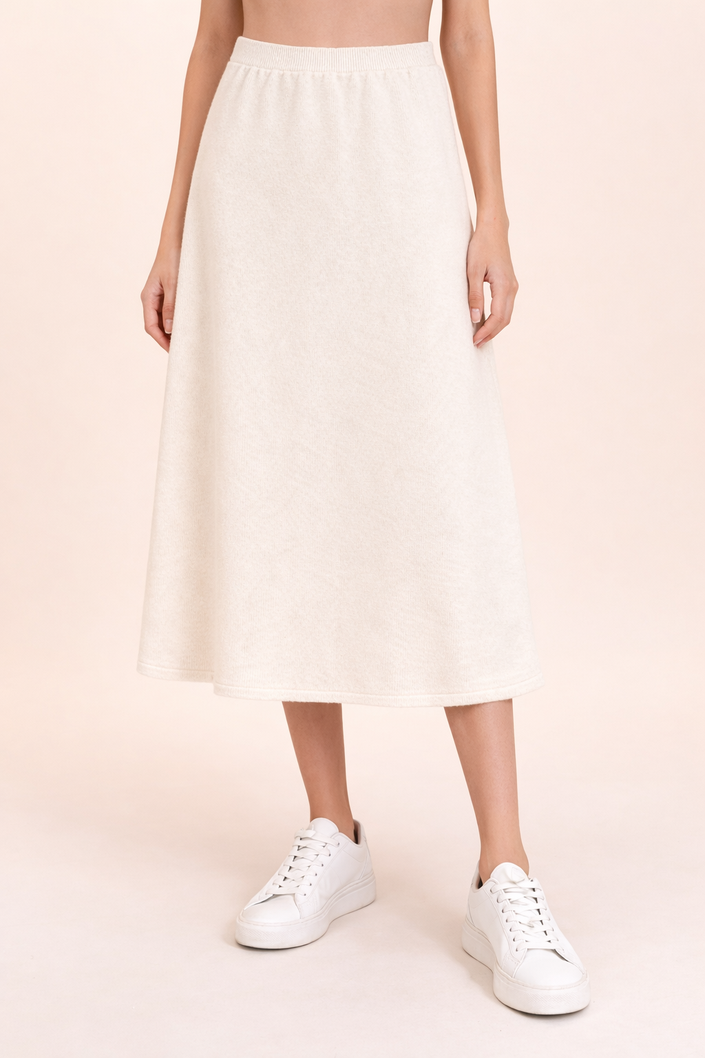 AMANCAY OFF-WHITE LONG SKIRT