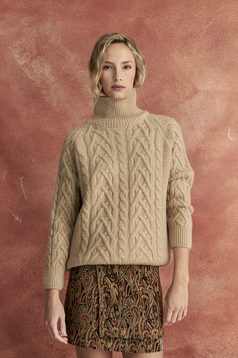 Sweater Polera Banff Tostado