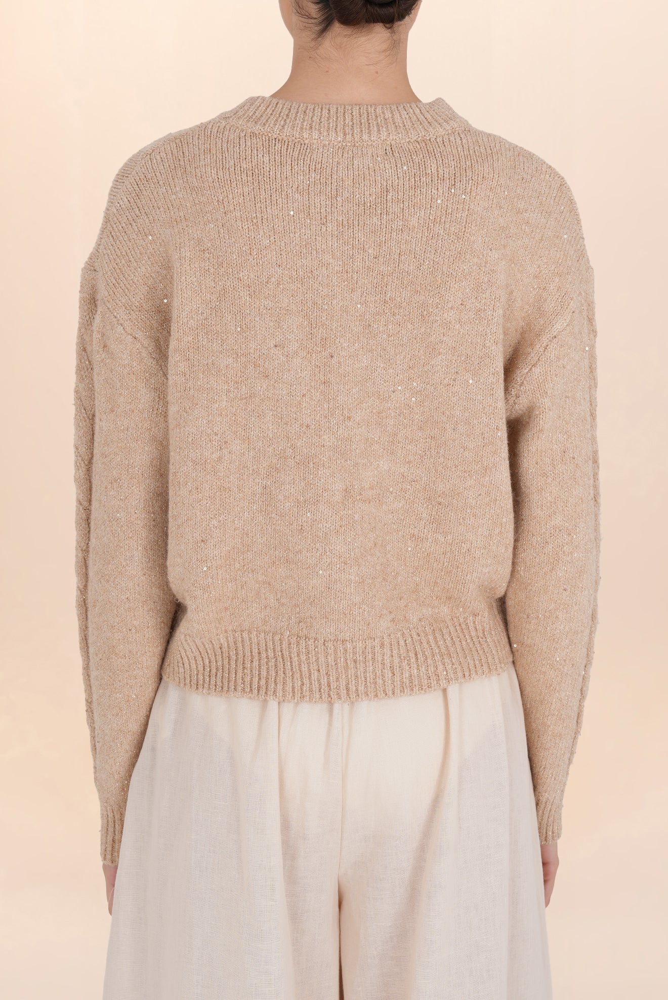 AMALIA TAUPE CLASSIC SWEATER