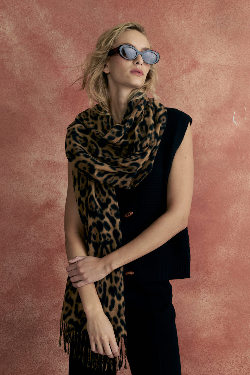 Pashmina Kaira Marrón